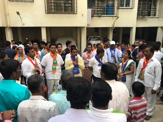 [:en]President raigad zilla bjp and mla prashant thakur toured n.district for promotion of bjp rpi coliation candidates for Raigad zilla parishad and panchayat samiti election.[:hi]रायगड जिल्हा परिषद व पंचायत समितींच्या सार्वत्रिक निवडणुकीतील भाजपा,आरपीआय उमेदवारांच्या प्रचारार्थ आमदार प्रशांत ठाकूर यांचा दौरा[:]