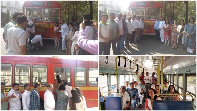 [:en]The 74 no. NMMT bus service was started due to the follow-up of Kharghar BJP. This bus service was inaugurated by Ward Committee 'A' Chairman Shri. Abhimanyu Patil.[:hi]खारघर भाजपच्या पाठपुराव्यामुळे ७४ क्रमांकाची एनएमएमटीची बस सेवा सुरु झाली आहे. या बस सेवेचा शुभारंभ प्रभाग समिती 'अ' चे अध्यक्ष अभिमन्यू पाटील यांच्या हस्ते करण्यात आला[:] 1