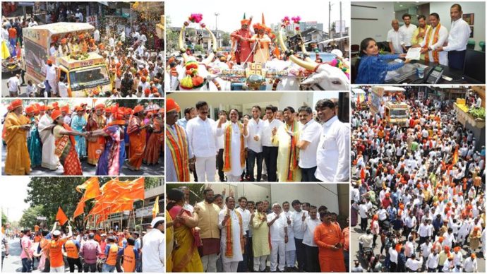 [:en]Shri. Shrirang Baran, Mahayuti candidate from Mawal Lok Sabha constituency, has organized a rally in the presence of thousands of people and has filed his nomination papers.[:hi]मावळ लोकसभा मतदारसंघातील महायुतीचे उमेदवार खासदार श्री. श्रीरंग बारणे यांनी हजारोंच्या उपस्थितीत रॅली काढली व आपला उमेदवारी अर्ज दाखल केला आहे.[:] 1