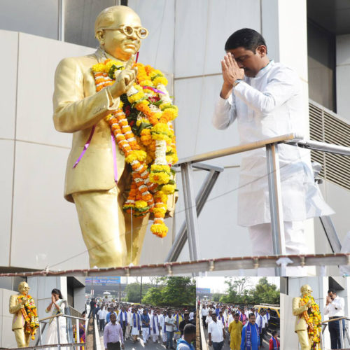 [:en] The 128th birth anniversary of Mahanav Bharat Ratna Dr. Babasaheb Ambedkar was celebrated with great enthusiasm everywhere.[:hi]महामानव भारतरत्न डॉ. बाबासाहेब आंबेडकर यांची १२८ वी जयंती सर्वत्र मोठ्या उत्साहात साजरी करण्यातआली.[:] 1