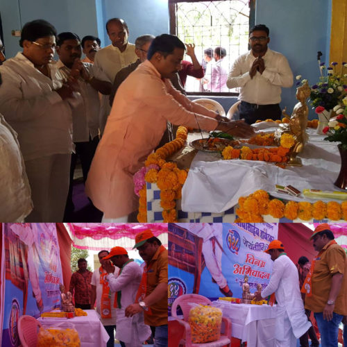 [:en]Bharat Ratna Dr. Babasaheb Ambedkar's statue was greeted him with flowers in different places.[:hi]भारतरत्न महामानव डॉ. बाबासाहेब आंबेडकर यांना जयंतीनिमित्त त्यांच्या प्रतिमेस पुष्प वाहून विविध ठिकाणी अभिवादन केले[:] 1