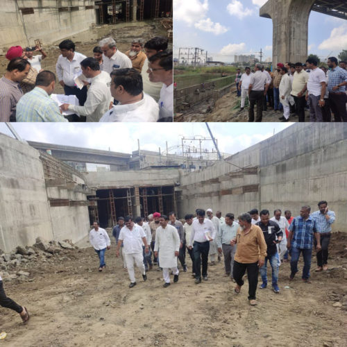 [:en]Survey of subway line at Taloja.[:hi]तळोजा येथील भुयारी मार्गाची पाहणी दौरा केली.[:] 1