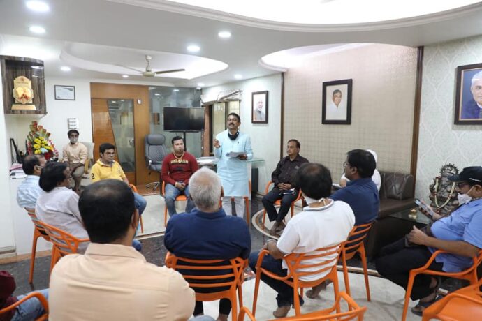 [:en]Meeting of BJP Booth No.471 Contact Campaign[:hi]भारतीय जनता पार्टी च्या बुथ संपर्क अभियान बुथ नं. 471 ची बैठक[:] 1