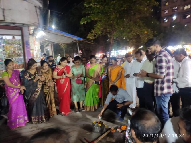 [:en]work of Sector 12 footpaths in Kamothe[:hi]कामोठे येथील सेक्टर १२ फुटपाथच्या कामाचा शुभारंभ[:] 1