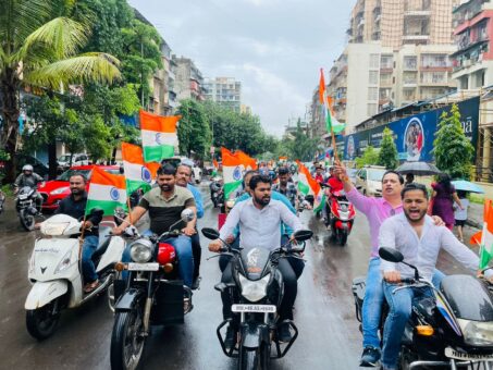 Cheered for freedom by riding on bike!