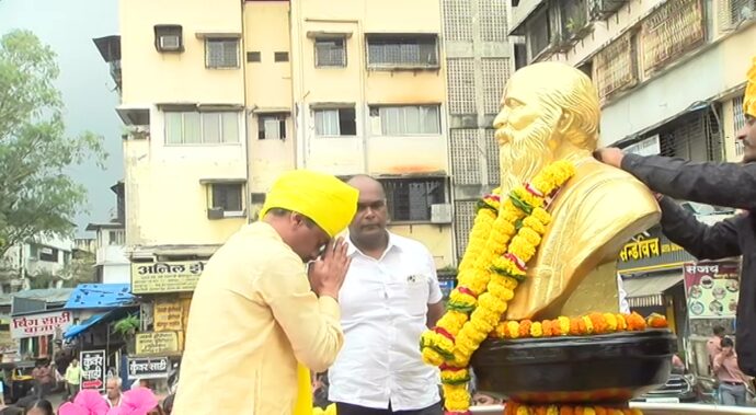 [:en]Birth anniversary of Padmabhushan Karma veer Bhaurao Patil celebrated with great enthusiasm in Panvel!![:hi]पनवेल मध्ये पद्मभूषण कर्मवीर भाऊराव पाटील जयंती उत्साहात साजरी !![:] 1