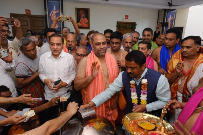 [:en]Inauguration of Mantralay's much awaited Math Sriraghavendraswamy Math at Kharghar[:hi]श्रीराघवेंद्रस्वामी मठ, मंत्रालय यांच्या खारघर येथील बहुप्रतीक्षित मठाचा शुभारंभ[:] 1